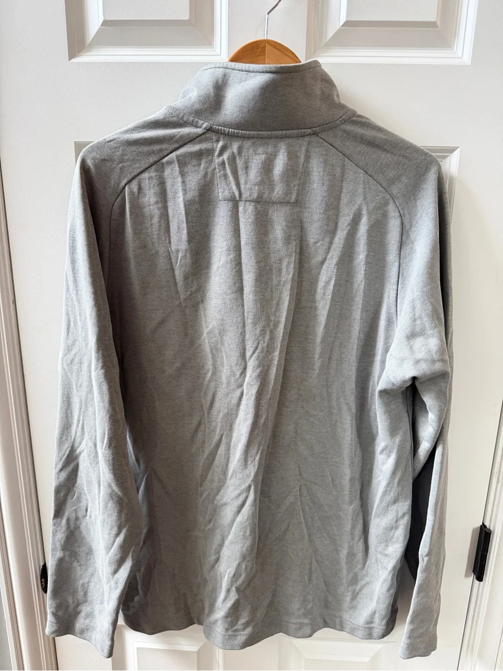 Banana Republic Men's Light Gray Zip-Up Sweater